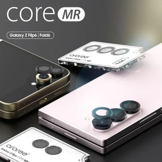 Camera Lense Protector Samsung Fold 6 Tempered Glass C-Sub Core With Metal Ring Araree - Clear